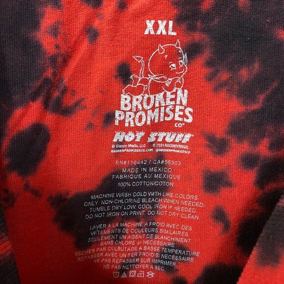 Broken Promises x Hot Stuff Little Devil Tie-Dye T-Shirt 2XL - Picture 4 of 4
